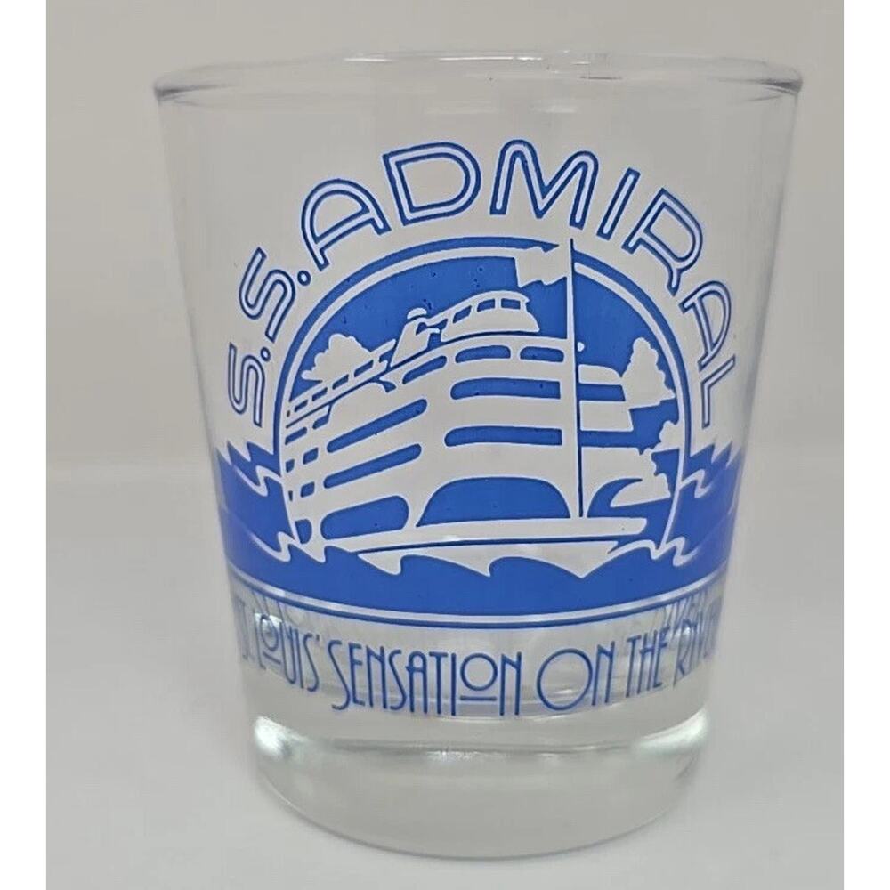 Vintage St. Louis‎ S.S. Admiral Highball Glass Bar Tavern U297